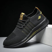 Herren Alle Jahreszeiten Mesh Laufsneaker mit Schnürverschluss
