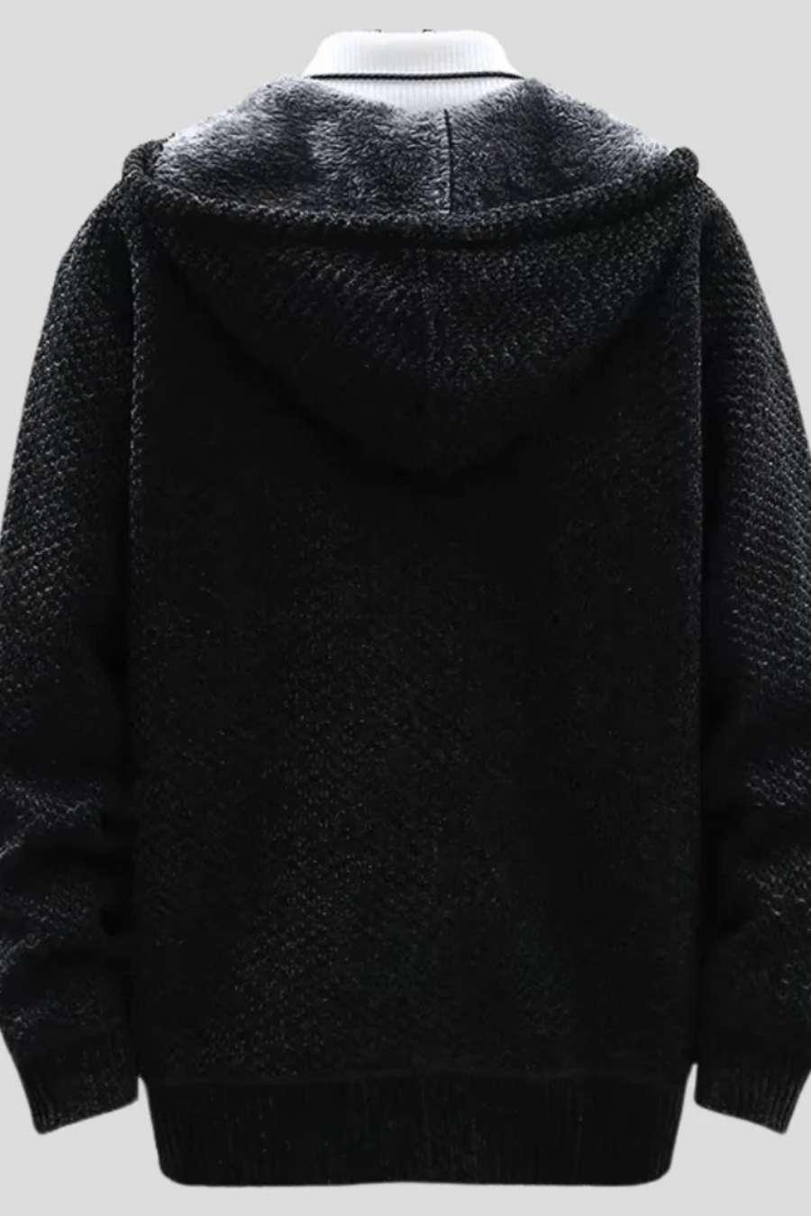 Henry Strick-Hoodie | Schwarz