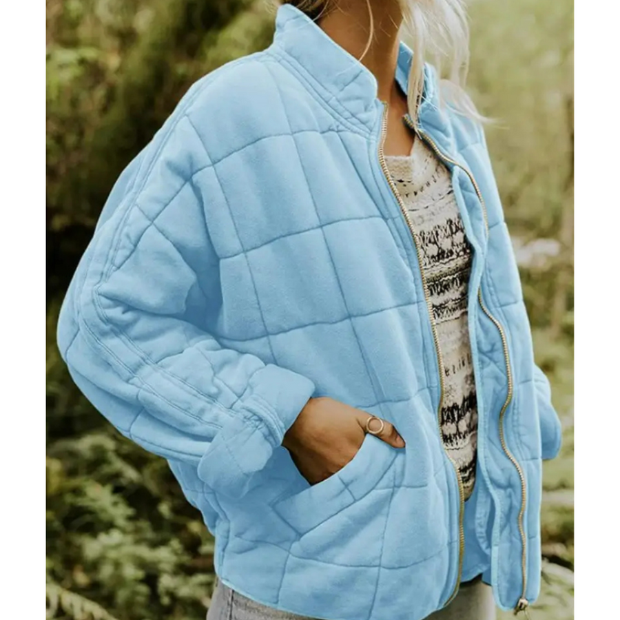 Damen Warme Reißverschluss Jacke