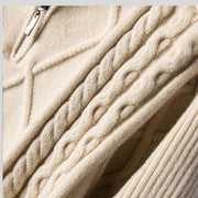 Hanna - Rollkragenpullover mit geometrischem Zopfmuster