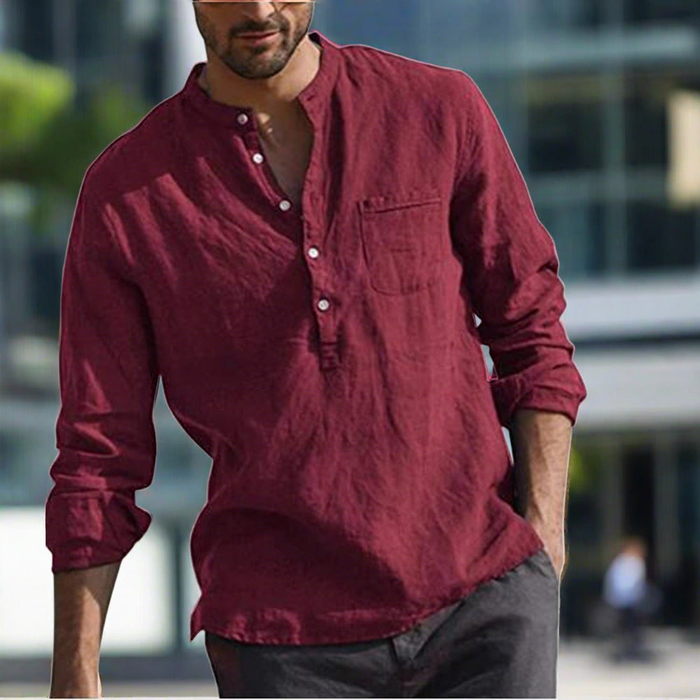 Cyrano | Schlankes Leinen-Komfort-Hemd