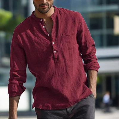 Cyrano | Schlankes Leinen-Komfort-Hemd