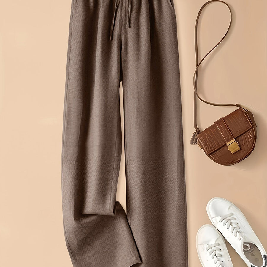 Clara | Hochtailliert Leinenhose Atmungsaktiv