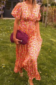 Mariella | Langarmkleid mit Blumenmuster im romantischen und leichten Stil