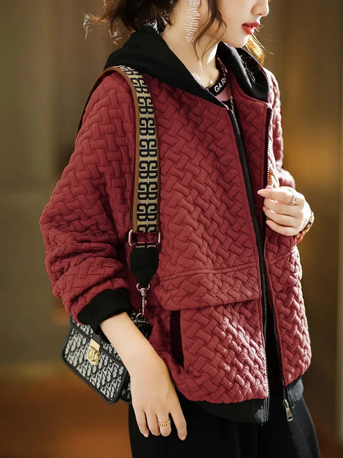 TINE - GEPOLSTERTE KAPUZEN-SWEATSHIRTJACKE