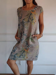Helena | Feminin geschnittenes Kleid mit Rundhals