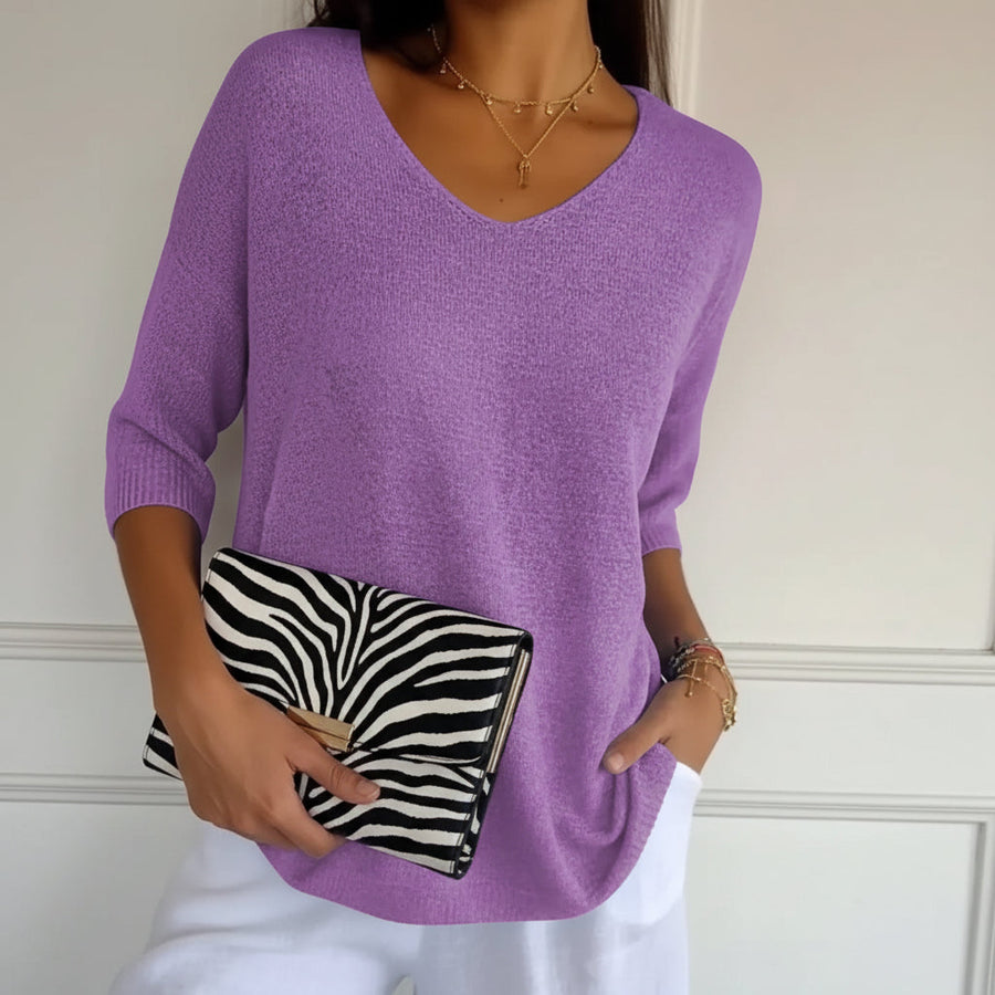 Jill V-Ausschnitt-Top | Zeitloses Damen-Oberteil S–3XL