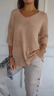 Anja | Stricktop mit V-Ausschnitt