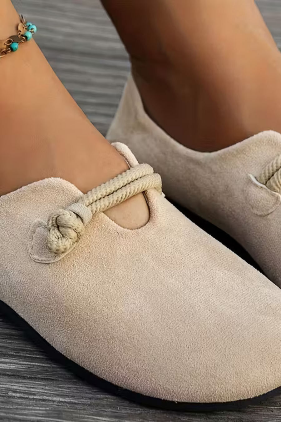 Marjorie Bequeme Slip-On Schuhe | Beige
