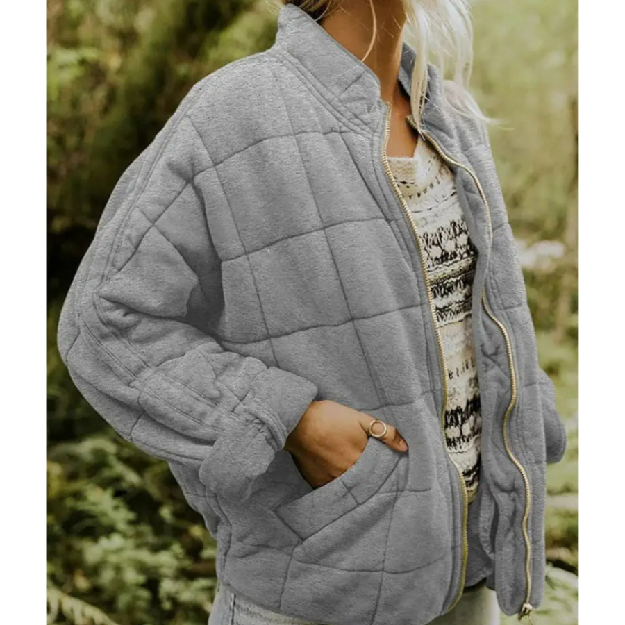 Damen Warme Reißverschluss Jacke