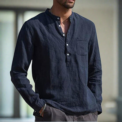 Cyrano | Schlankes Leinen-Komfort-Hemd