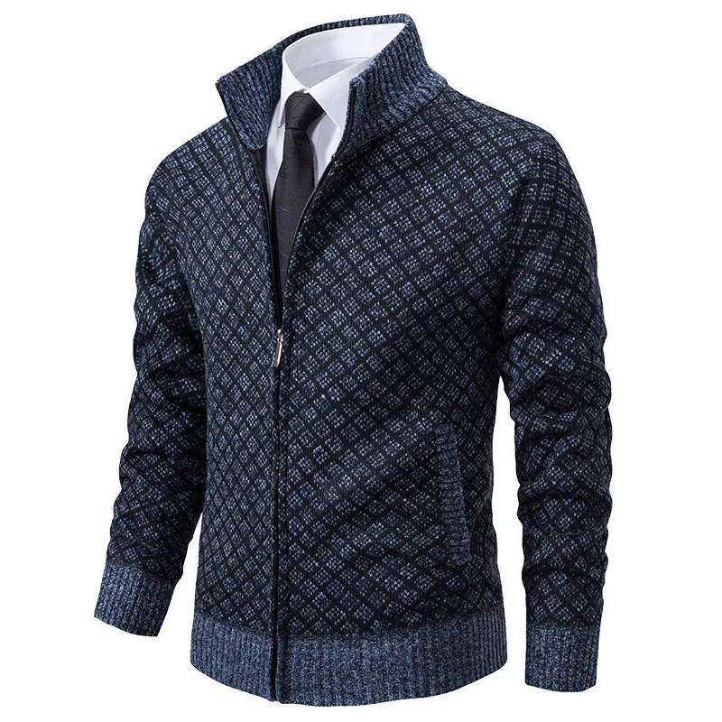 Peter | Gestrickter Pullover mit Jacquardmuster & Kaschmir-Gefühl
