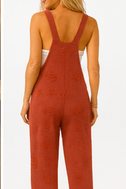 Mayah Künstlerischer Overall-Jumpsuit | Rot