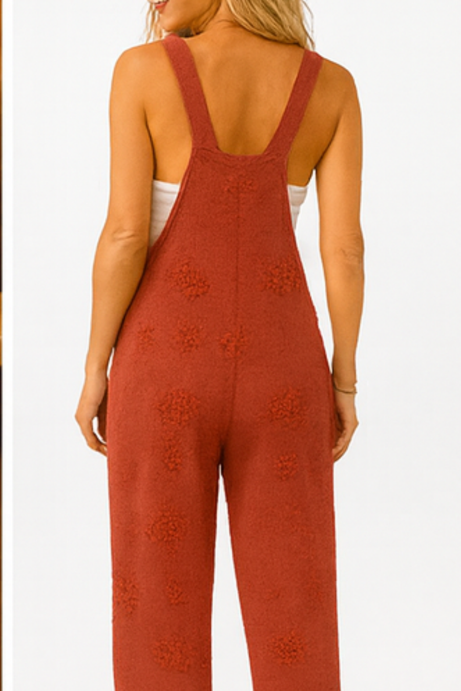 Mayah Künstlerischer Overall-Jumpsuit | Rot