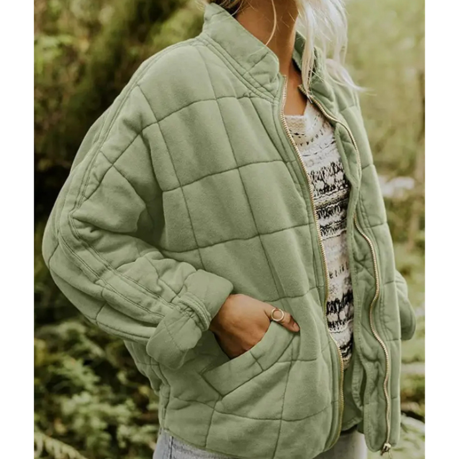 Damen Warme Reißverschluss Jacke