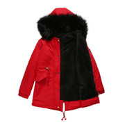 Stylische Parka Winterjacke Für Damen | Mit Knopfleiste