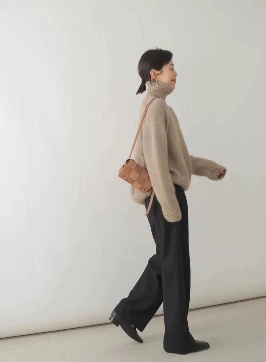 LOTTIE™ | CASHMERE-PULLOVER MIT STEHKRAGEN