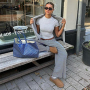 Mila | Klassische Damen-Hose gestreift stilvoll & modern