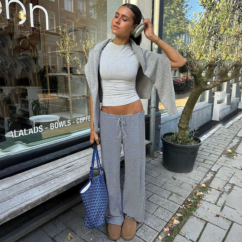 Mila | Klassische Damen-Hose gestreift stilvoll & modern
