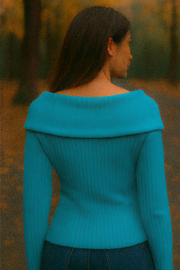 Elizah Pullover | Blaugrün