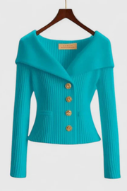 Elizah Pullover | Blaugrün