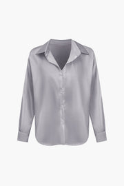 Florentine | Elegante Langarm-Bluse aus seidigem Satin