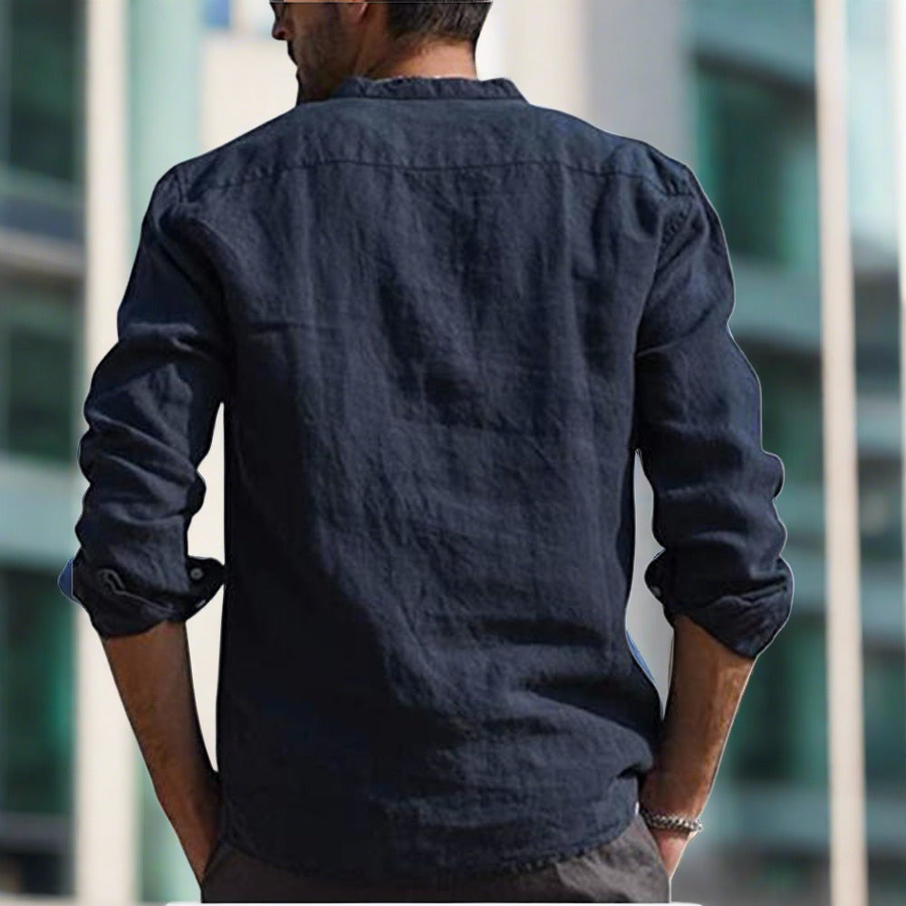 Cyrano | Schlankes Leinen-Komfort-Hemd