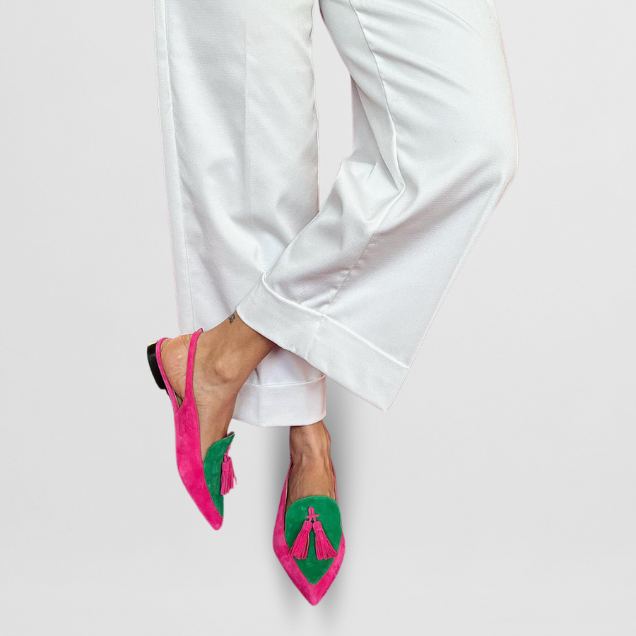 Laylla – Bunte Spitze Pantoffel