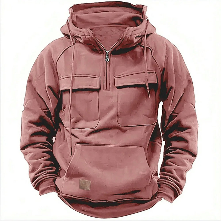 Armando – Herren-Hoodie mit Taschen und Reißverschluss