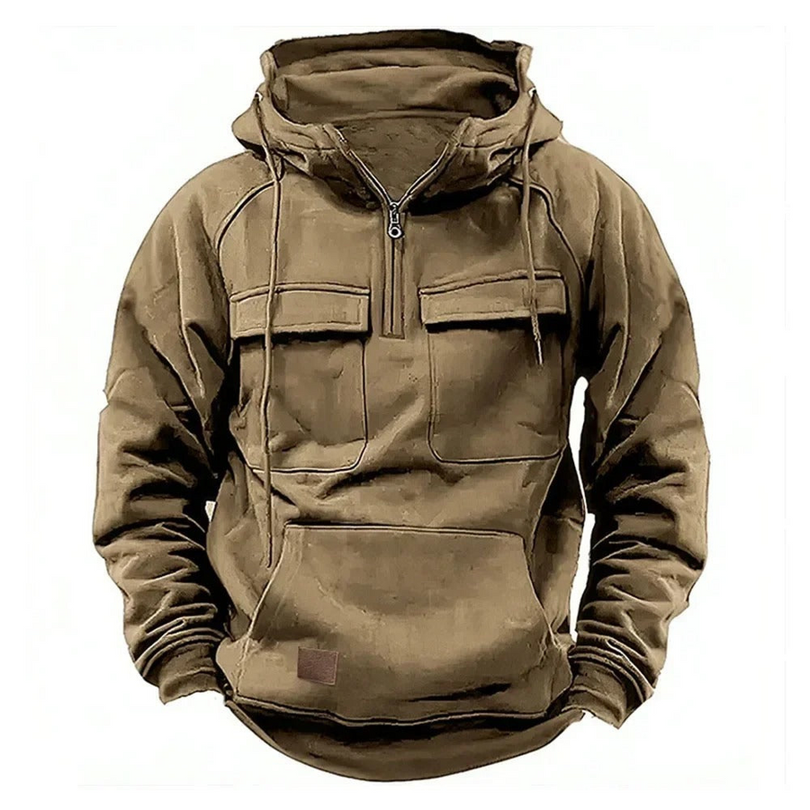 Armando – Herren-Hoodie mit Taschen und Reißverschluss