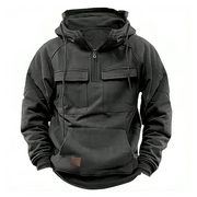 Armando – Herren-Hoodie mit Taschen und Reißverschluss