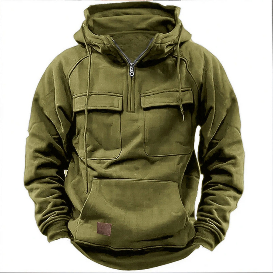 Armando – Herren-Hoodie mit Taschen und Reißverschluss