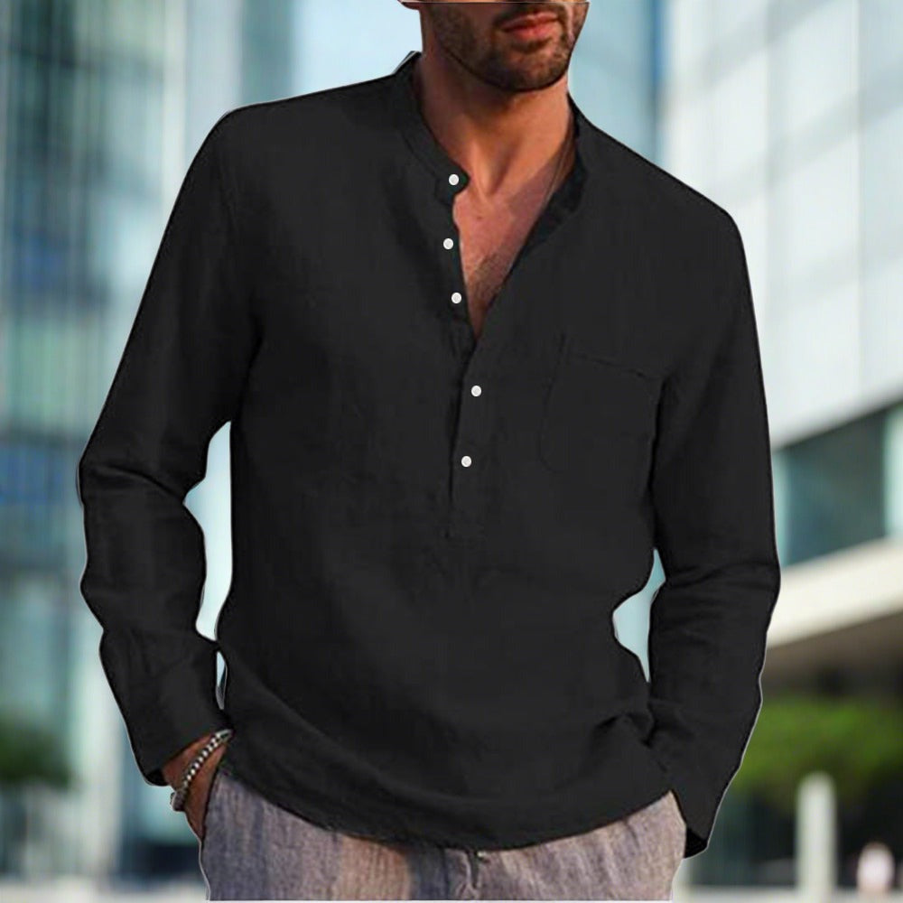 Cyrano | Schlankes Leinen-Komfort-Hemd