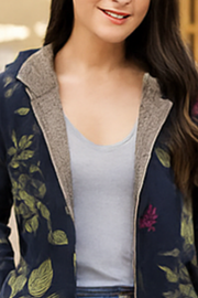 Lamelia Jacke mit Fleecefutter | Dunkelblau