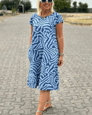 Fiona | Sommerkleid mit charmantem Rundhalsausschnitt