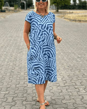 Fiona | Sommerkleid mit charmantem Rundhalsausschnitt