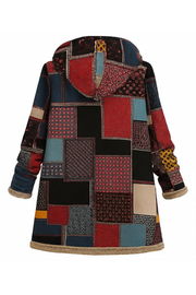 Lamelia Jacke mit Fleecefutter | Rot