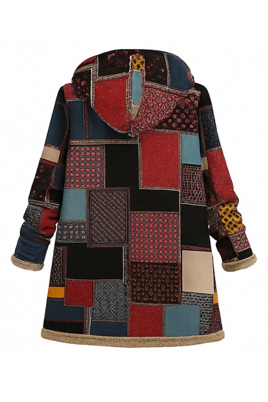 Lamelia Jacke mit Fleecefutter | Rot