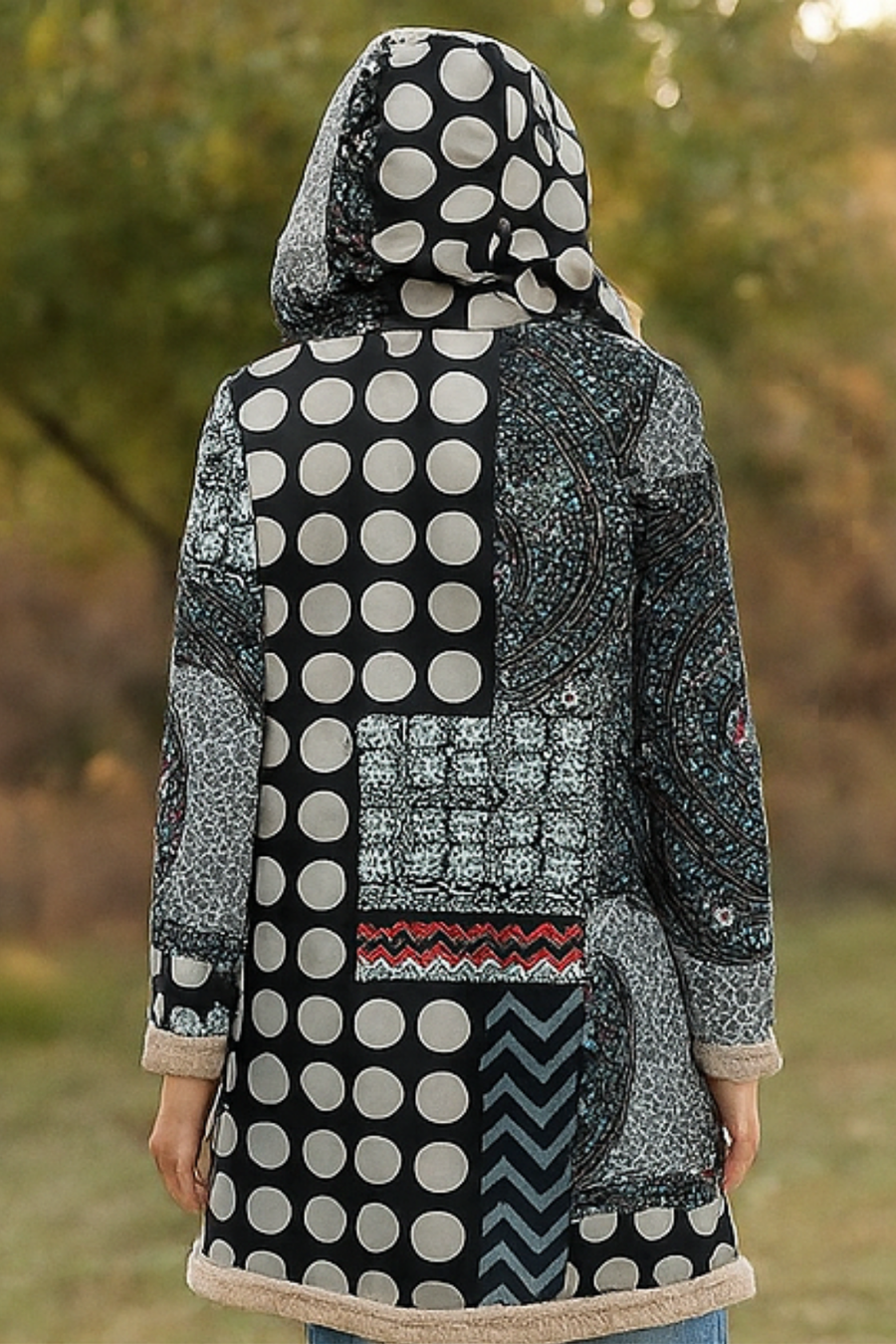 Lamelia Jacke mit Fleecefutter | Schwarz
