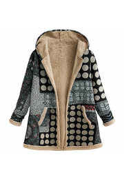 Lamelia Jacke mit Fleecefutter | Schwarz