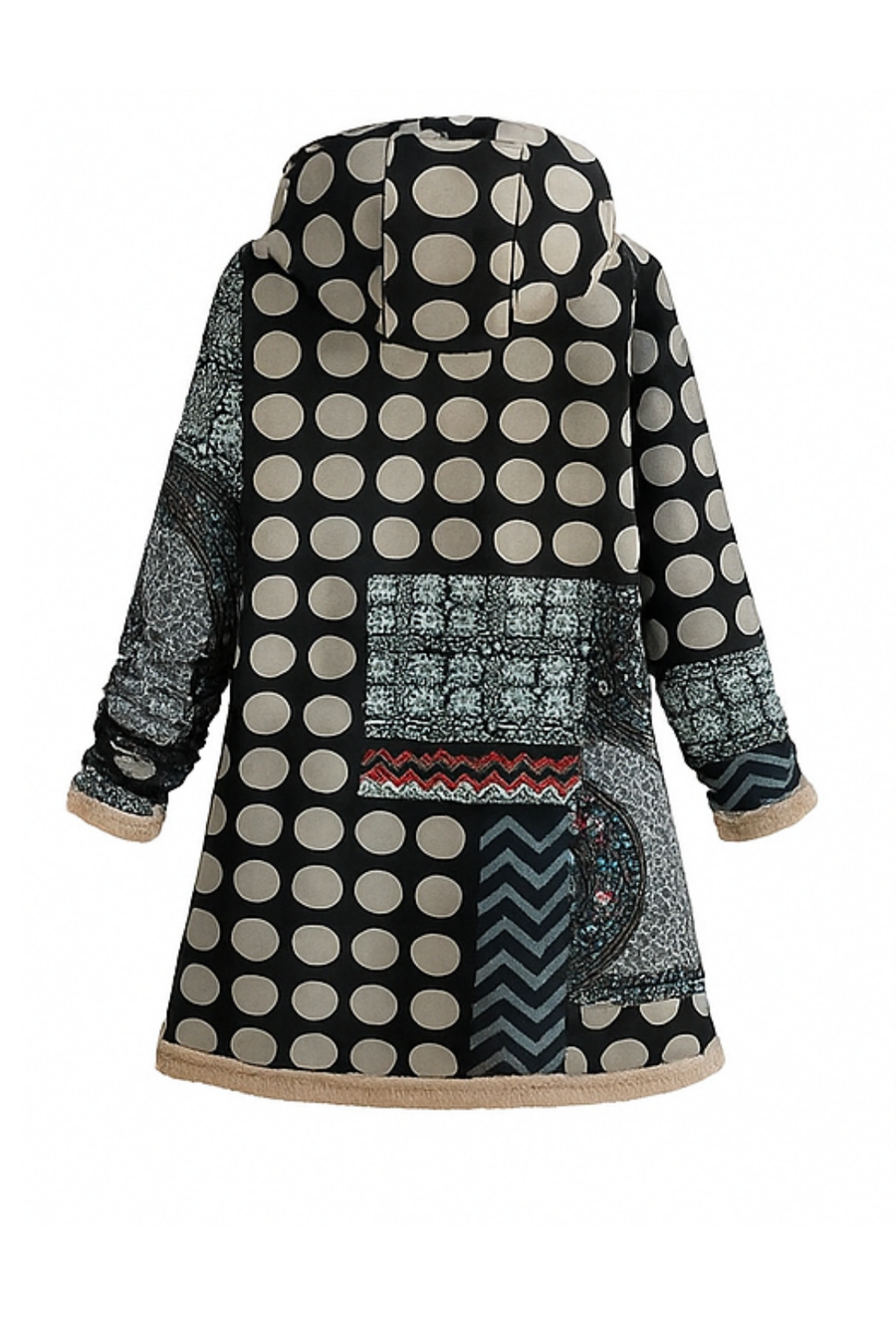 Lamelia Jacke mit Fleecefutter | Schwarz