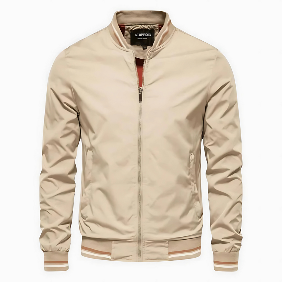 Maverick™ - Stilvolle Gestreifte Bomberjacke