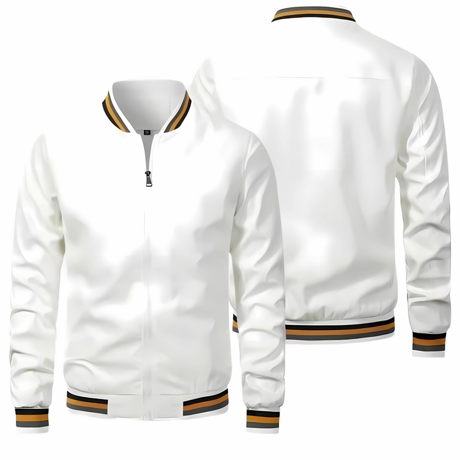 Maverick™ - Stilvolle Gestreifte Bomberjacke