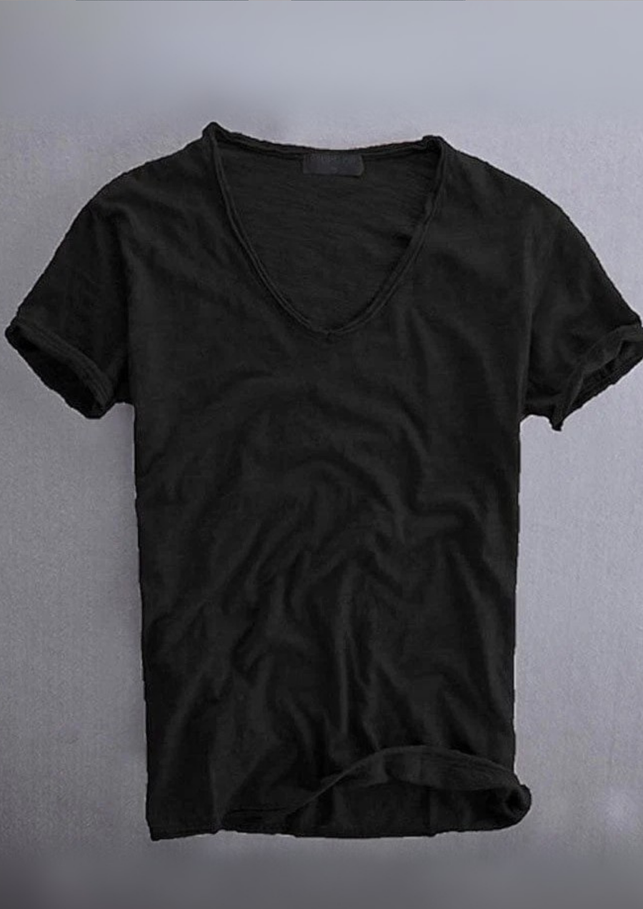 Jadrien Sunspel T-Shirt aus Bio-Baumwolle | Schwarz