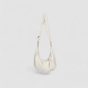 Puffer Schultertasche Damen – Vegane Leder Hobo Bag mit Reißverschluss