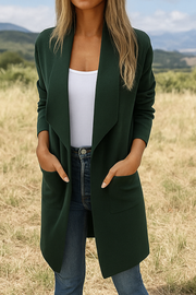Nisha Langer Cardigan | Grün