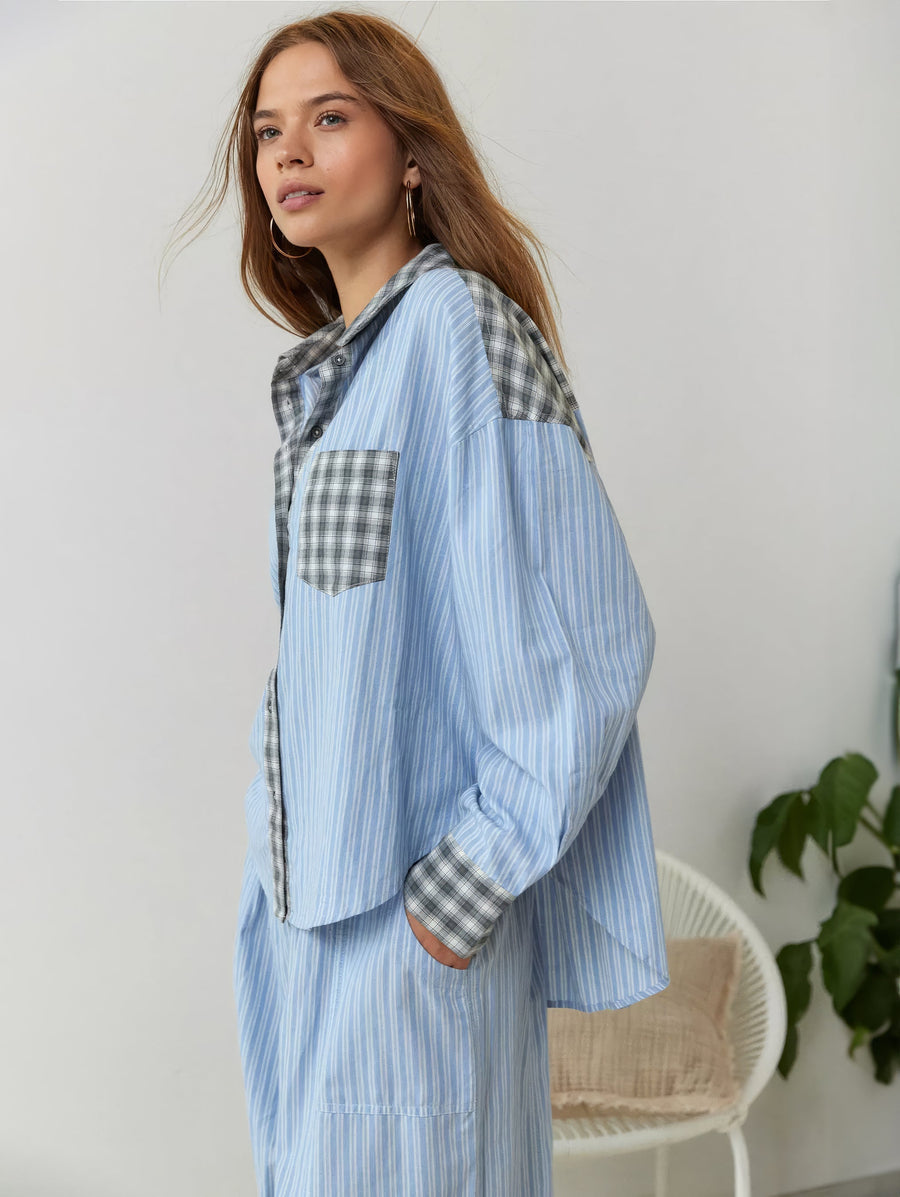 Kuscheliges Pyjama-Set für warme Herbst- und Winternächte - Elegante Damen-Nachtwäsche für eine entspannte Auszeit
