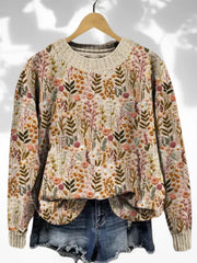 Nova | Bequemer geblümter Pullover