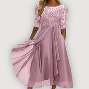 Pauline | Damen Elegantes Chiffonkleid – Chiffon Kleid Elegant Sommer 2026
