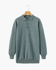 Bennett | Luxuriöser Herren Kaschmirpullover mit Polokragen & Knopfleiste